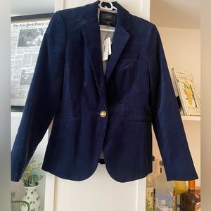 J.Crew Women’s Campbell Navy Blazer - Corduroy